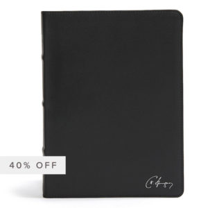 CSB Spurgeon Study Bible, Black Genuine Leather - 40% off